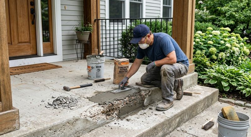 Patio Concrete Repair in Corpus Christi, TX