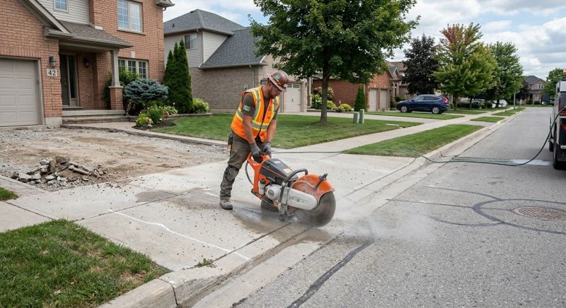 Driveway Curb Repair Service